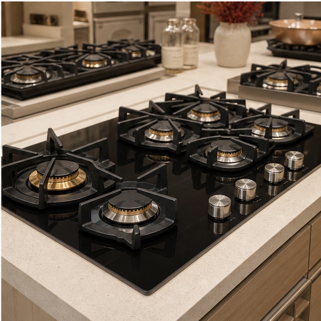Representative gas burner for everyday home cooking