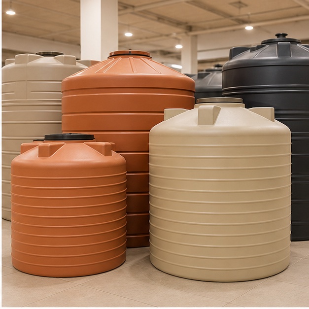 Representative household water tank options